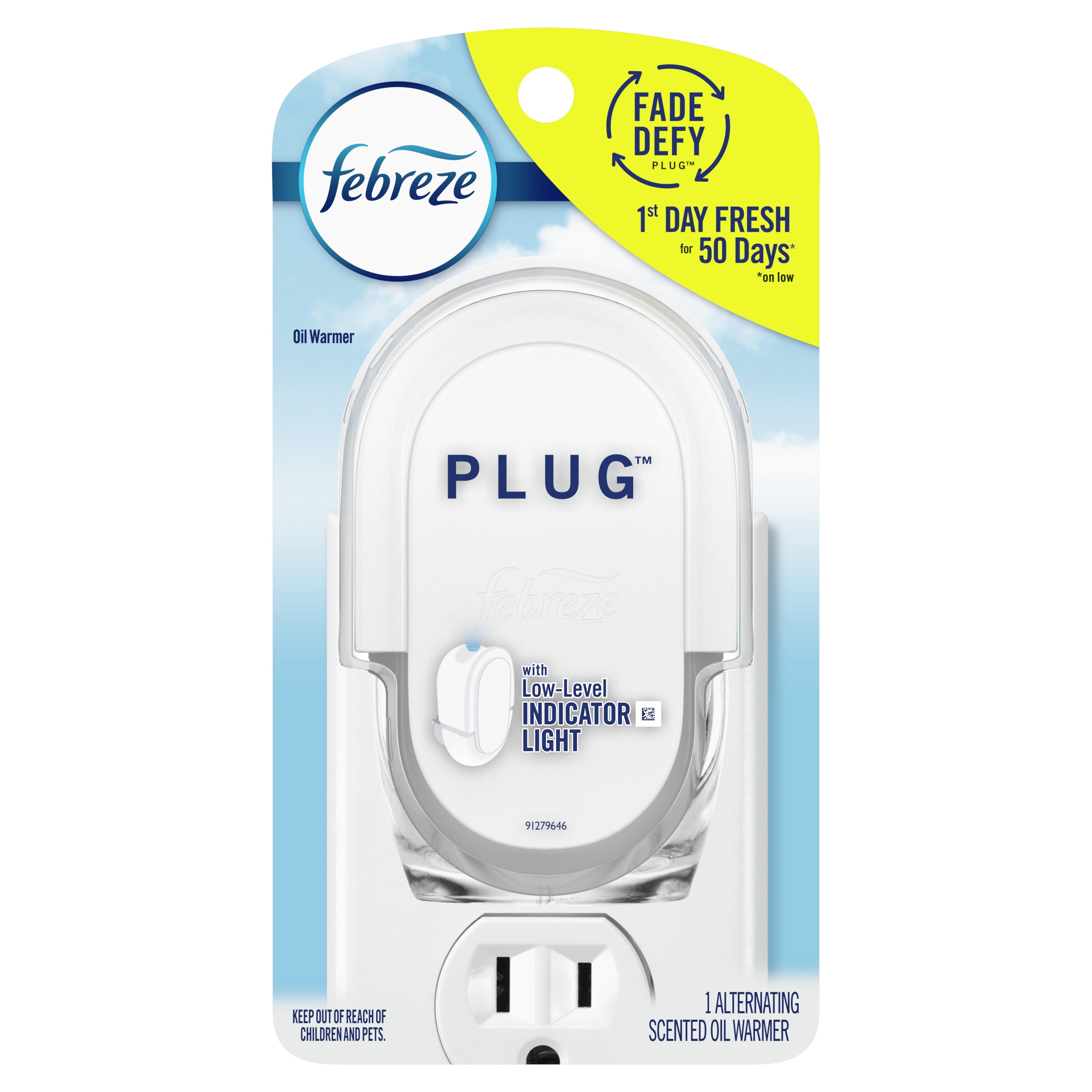 Febreze Plug OdorEliminating Air Freshener Warmer, 1 Ct