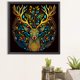 thumbnail image 3 of 5D DIY completo redondo taladro diamante pintura media luna y lobo kit decoración del hogar FLhrweasw Nuevo, 3 of 9