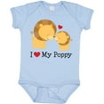 thumbnail image 3 of Inktastic I Love My Poppy Grandpa Boys or Girls Baby Bodysuit, 3 of 5