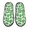 thumbnail image 1 of Fotbe Green Leaves Pantuflas Peludas para Mujer con Estampado, Zapatillas de Peluche, Zapatos de Invierno para Casa, Uso Interior y Exterior-Medium, 1 of 8