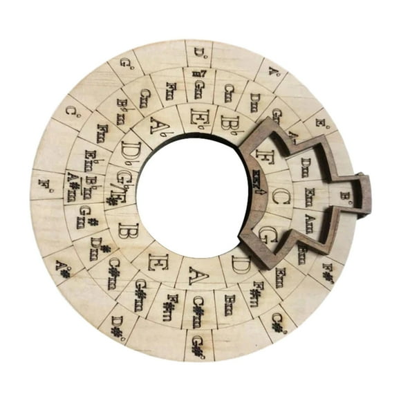 Xuanheng Wooden Wheel Compact Round for Musical Beginners Musician Songwriters