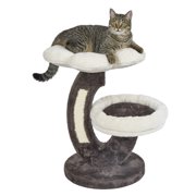MidWest Homes for Pets Feline Nuvo Lily Cat Tree, Light Brown & Cream, Plush Faux Fur