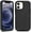 Black, variant on FZCB Defender Case for iPhone 12 Mini, Heavy Duty Shockproof Anti-Slip Protective Phone Cover