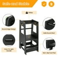 thumbnail image 6 of Kids Step Stool Wooden Toddler Step Stool Adjustable Step Stool for Kids Kitchen Stool Helper Toddlers Learning Stool Tower for Kitchen Counter, 6 of 7