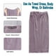 thumbnail image 5 of 4 Piezas de Toalla Envolvente para Mujer, Bata de Baño Suave y Ligera para Spa, Toalla de Secado Rápido, Bata de Playa/Piscina Ajustable de Longitud Completa, 5 of 7