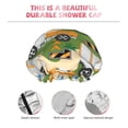 thumbnail image 5 of Kdxio Construction Machinery1 Print Shower Cap for Women,Elastic and Reusable,Double Waterproof Layers Bathing Hat, 5 of 9