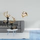 thumbnail image 2 of Estatua De Resina De Alce Reno Y Sofá De Madera En Miniatura, Muebles De Simulación Artesanales, Figura De Animal Para Mesa De Casa De Muñecas, Decoración De Boda Y Inauguración De La Casa., 2 of 8