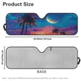 thumbnail image 6 of Binienty Foldable Car Sun Shade Windshield Compatible with Jeep Gladiator JT 2020-2025 Tropical Palm Tree Sun Shade For Car Window Block Heat and UV Rays Keep Car Cool While Parked, 6 of 7