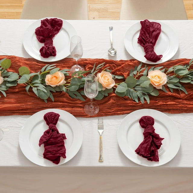 Polyester Coarse Napkins 50x50 Cm /19.6x19.6 Inches Napkins Suitable For Weddings Parties And Decoration