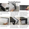 thumbnail image 2 of Aplique LED moderno para exterior, resistente al agua IP65, de aluminio antracita, iluminación decorativa para patio, jardín, terraza, cerca de la pared, camino, patio, villa, pasillo, blanco cálido., 2 of 5