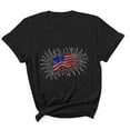 thumbnail image 2 of Busydd T Shirts for Man Round Neck Short Sleeve Independence Day Tops Summer Casual Comfy Cotton T Shirts 4th of July USA Stars Print Patriotic Tee Shirts, 2 of 5