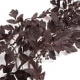 thumbnail image 6 of Dark Plum Fall Garland 6 Ft, Fuller Artificial Autumn Leaf Seeded Vine Garland, Moody Halloween Thanksgiving Decor for Fireplace Mantel, Table, Staircase, Porch, 6 of 7