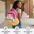 thumbnail image 4 of HELLHERO Ice Cream Pattern Design Breathable Backpack with Lightweight Multiple Compartments Bookbags, Large Capacity 17 Inch School Backpack for Back to School Sports, 4 of 8