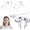 White, variant on Earbuds Strap & Ear Hooks Bundle for AirPods, Magnetic Anti-Lost Lanyard Cord Compatible with AirPods 4/3/2/1 and Pro 3/Pro 2 (Black)