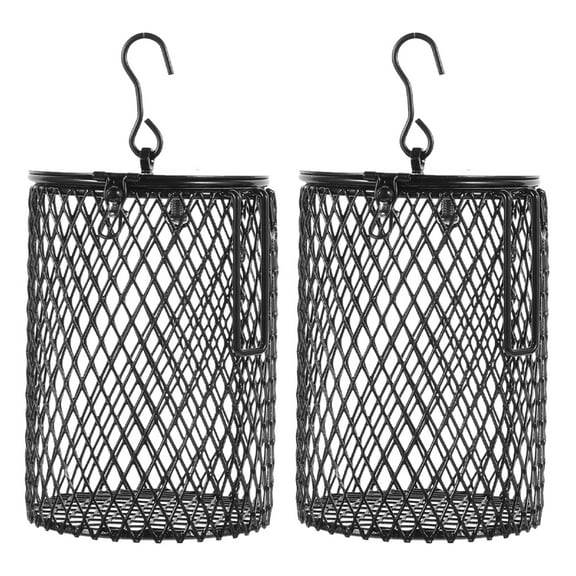 SEWCHICS Anti-Scalding Reptile Lamp Cover Iron Material for Home Use 2Pcs