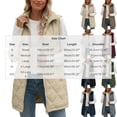 thumbnail image 4 of Sleeveless Hooded Puffer Vests for Women,Full Zip Mid-Length Warm Casual Layering Winter Outerwear Jacket with Side Pocket, 4 of 7
