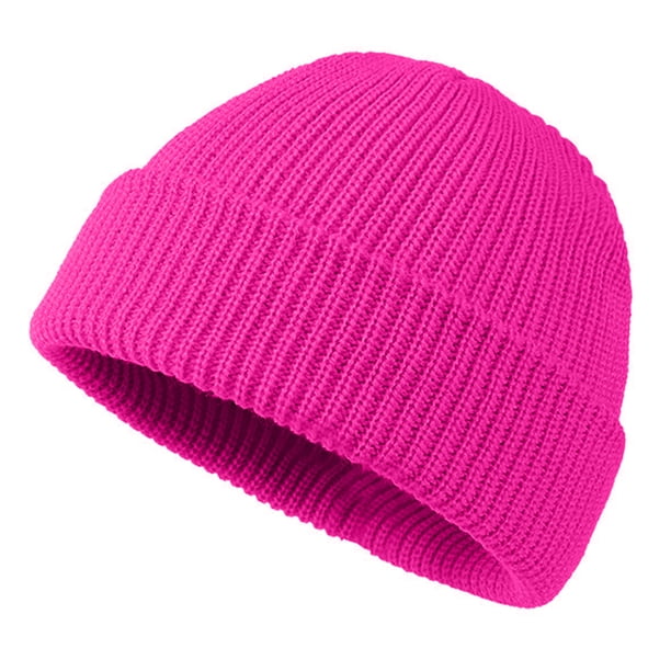 Sonducket Sombreros de mujer, sombreros de Color sólido, accesorio de ropa, gorros de invierno flexibles y cómodos, gorro de punto Unisex grueso para Sombreros Rosa roja