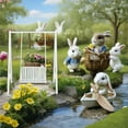 thumbnail image 4 of OULII Versatile White Pla Dollhouse Swing 1:12 Scale for Realistic Garden Scenes, 4 of 8