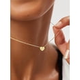 thumbnail image 3 of U7 Mother's Day Gifts for Women 14K Gold Plated Letter Pendant with Sparkle Cubic Zirconia Tiny Heart Letter Initial O Necklace Choker, 3 of 8