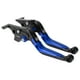 thumbnail image 1 of Palancas de freno y embrague cortas y largas para Yamaha TMAX560 2019-2020, palanca de freno ajustable de motocicleta, aleación de aluminio, cabeza negra, mango azul, 1 of 6