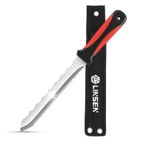 Linsen-outdoors Insulation Knife For Stainless Steel Double Side Cutting Blade Utility Garden Knife 200mm Red