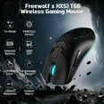 thumbnail image 4 of T66 3-Mode RGB Wireless Gaming Mouse - Ergonomic, Lightweight Design with Customizable Backlighting, Macro Programming Support, 650mAh Rechargeable Optical Sensor Mouse, 4 of 12