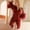 Red, variant on asdoklhq Womens Robes Lightweight Dressing Gown Ladies Feathered Dressing Gown Wedding Makeup Bridesmaids Wedding Dressing Gown Red L
