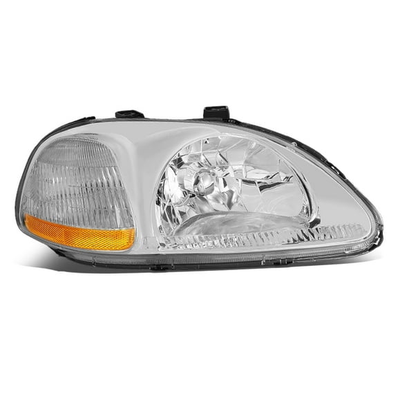DNA Motoring Factory Style Headlight for 1996-1998 Honda Civic, Right Passenger Side