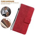 thumbnail image 5 of For Xiaomi Redmi Note 14S 4G Case Geometry Pattern Leather Wallet Phone Cover with Wrist Strap - Gre, 5 of 5