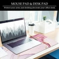thumbnail image 6 of Pink Marble Gaming Mouse Pad Large Mouse Pad Office Desk Accessories XL Marble Desk Mat 31.5x11.8x0.12 inch Marble Desk Pad Keyboard Pad (Pink Marble), 6 of 6