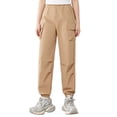 thumbnail image 2 of CQONEPT Girls Cargo Pants Straight Leg Joggers Sweatpants Casual Comfy Outdoor Sports Trousers with Multi Pockets Khaki 9-10Years, 2 of 7