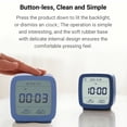 thumbnail image 5 of Riousery Smart Digital Clock, Battery Operated Bluetooth 5.0 Small Bedroom Alarm Clock with Multiple Alarms, Temperature and Humidity Display, APP Easy Setting, 3.94 inches / 10 cm, 5 of 9