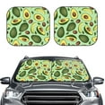 thumbnail image 2 of Haiem Avocado With Seeds Car Windshield Sun Shade (2 Pieces) Foldable Windshield Sun Shade Car Accessories for Truck SUV Pickup-Small, 2 of 7