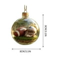 thumbnail image 7 of CYBIBO Lifelike Ball Sports Crystal Glass Ornament, 3D Christmas Glass Ornaments Collection for Xmas Tree, Holiday Decorations Christmas Indoor, Handmade Gifts for Gym Lovers, Rugby, 7 of 7