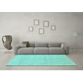 thumbnail image 3 of Ahgly Company Indoor Rectangle Abstract Light Blue Modern Area Rugs, 2' x 4', 3 of 4