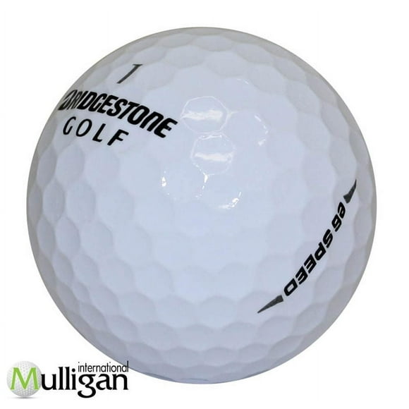 Mulligan - 12 Bridgestone E6 Speed 5A Recycled Used Golf Balls, White