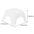 thumbnail image 2 of OUNONA White Plastic Non- Bathroom Foot Stool Toilet Step Stool for Kids and Adults, 2 of 7