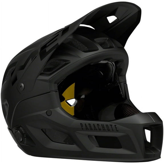 MET Parachute MCR MIPS Full Face Helmet Fidlock Buckle Matte/Glossy Black Medium