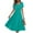 Blue, variant on Mlqidk Womens Summer Dresses Casual V Neck A Line Short Sleeve Long Dresses Boho Loose Sundresses Curvy Beach Clothes Mint Green M