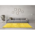 thumbnail image 3 of Ahgly Company Machine Washable Indoor Rectangle Persian Yellow Traditional Area Rugs, 5' x 8', 3 of 4