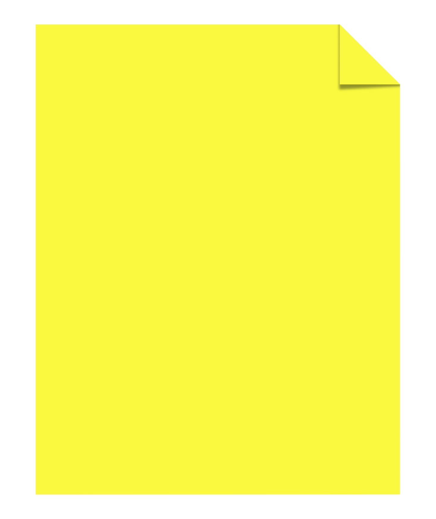 Astrobrights Colored Cardstock, Lift-Off Lemon Yellow, 8.5 X 11