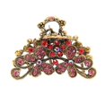 thumbnail image 1 of Moda Vintage Rhinestone Metal Aleación Fancy Hair Claw Jaw Clips Pins - Retro Chic Hair Updo Grip Hair Catch Barrette Accesorios para el cabello para mujeres (rojo), 1 of 5