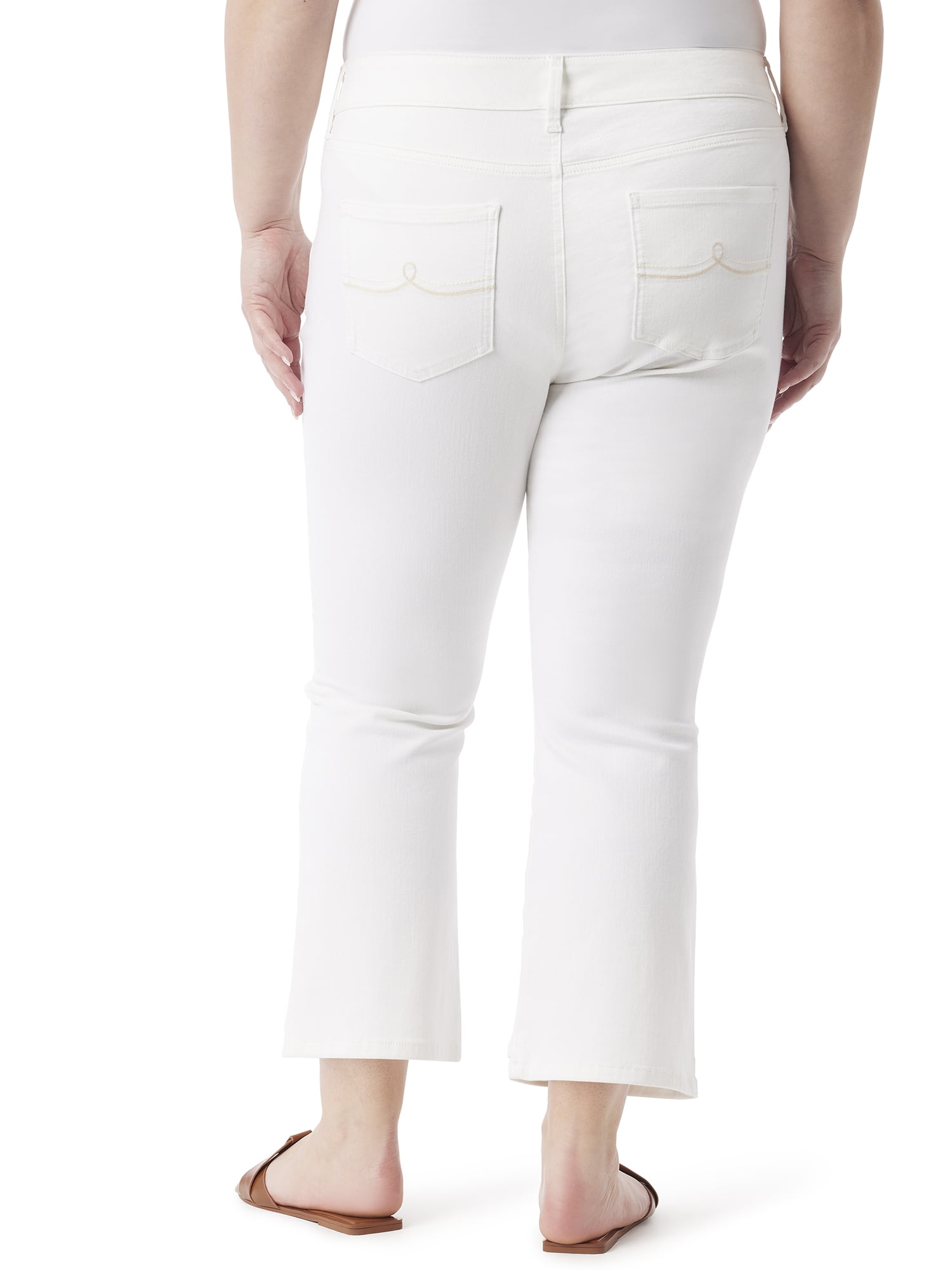 Gloria Vanderbilt Swan Series Women's Plus Tummy Sculpt Bootleg 5 Pocket Ankle Jeans, Sizes 16-24