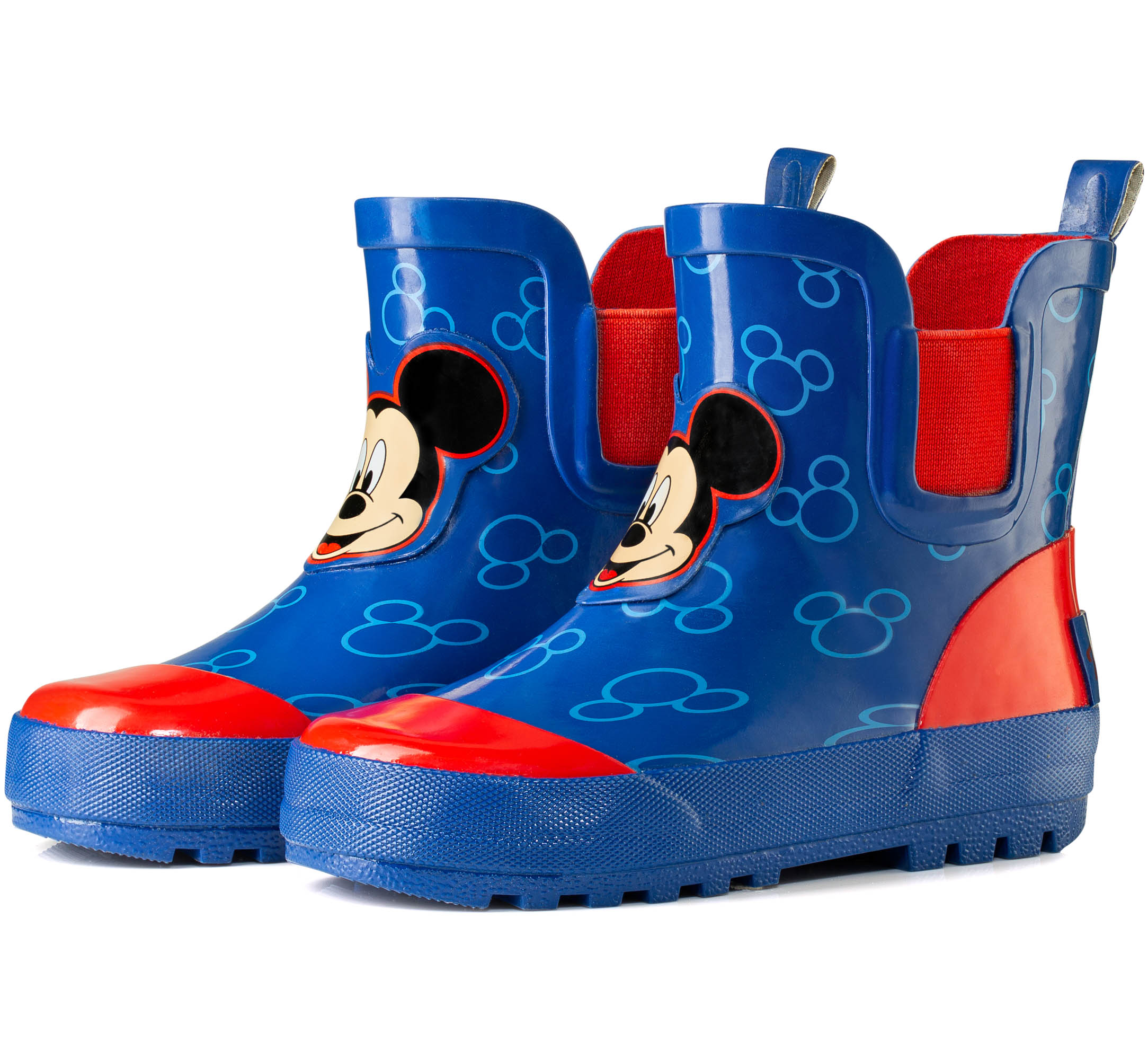 Disney Mickey and Minnie Mouse Mid Height Easy Slip-on Waterproof Rubber Boots -Boys and Girls - Many Sizes
