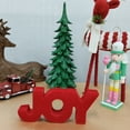 thumbnail image 4 of Holiday Time Red Flocking "JOY" Decor, 4 of 4