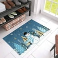 thumbnail image 2 of Christmas Snowman Front Door Mats,Xmas Tree Blue Doormat Water Absorbent Floor Mat,Winter Snowflake Bath Rug,Non Slip Entrance Rugs for Kitchen Bedroom Living Room 20x31in, 2 of 4