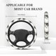 thumbnail image 3 of Balery Black And White Rose Fundas elásticas antideslizantes para volante, funda protectora universal para hombre y mujer, 15 pulgadas, accesorios para coche., 3 of 6