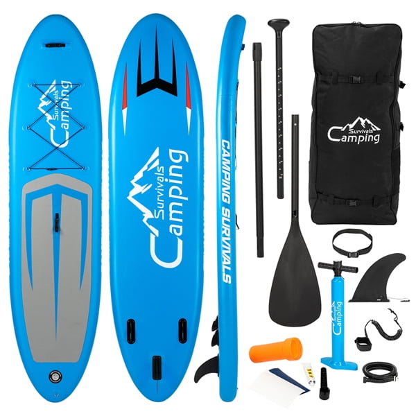 Paddle 3 Fins 135kg Blue/Navy Blue Inflatable SUP Board Stand Up Paddle Board 