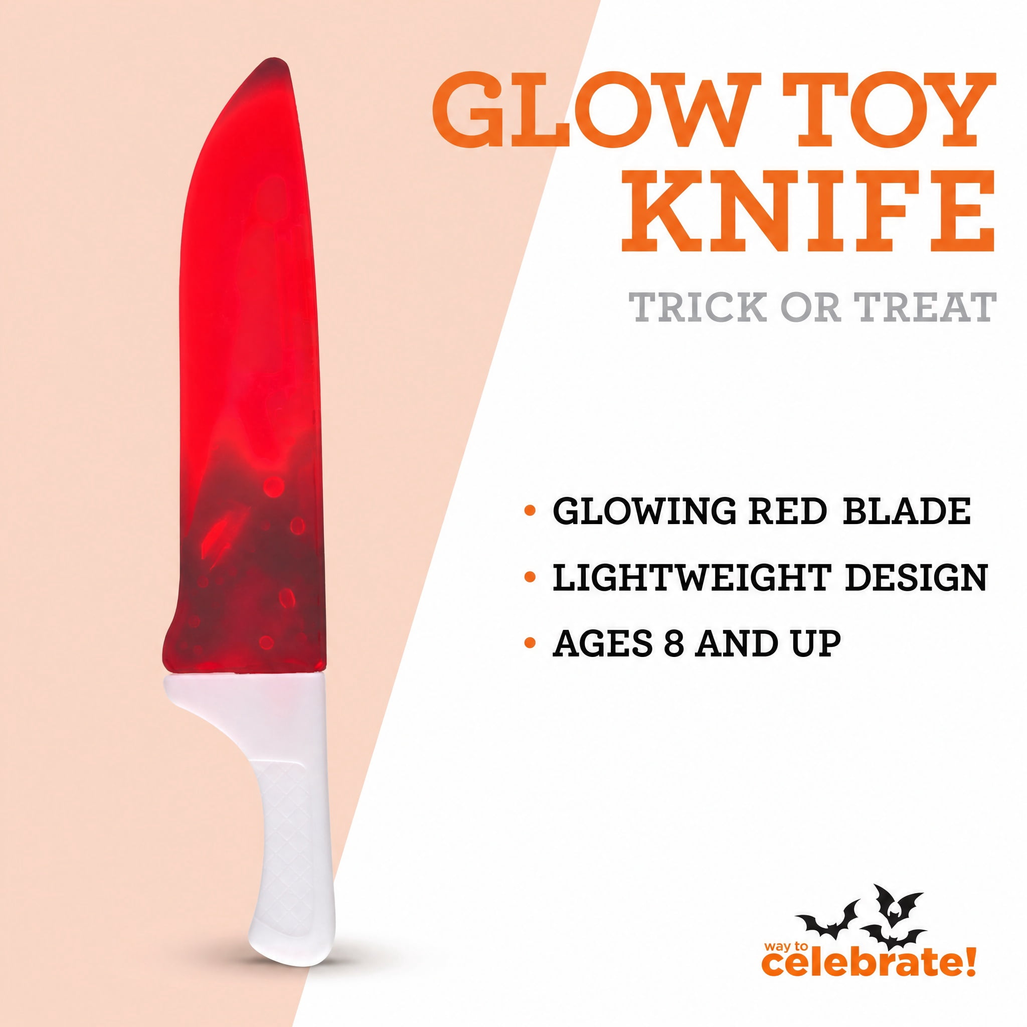 Glow Toy Knife, Red, Halloween by Way To Celebrate
