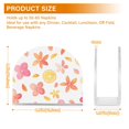 thumbnail image 4 of Yayeee Napkin Holder for Table Kitchen Paper Tissue Organization, White Floral Orange, 4 of 8